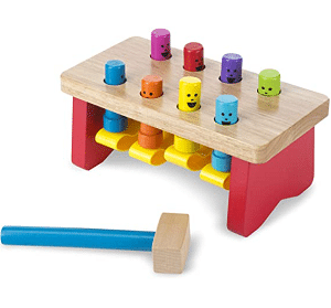Melissa & Doug Deluxe Wooden Pounding Bench